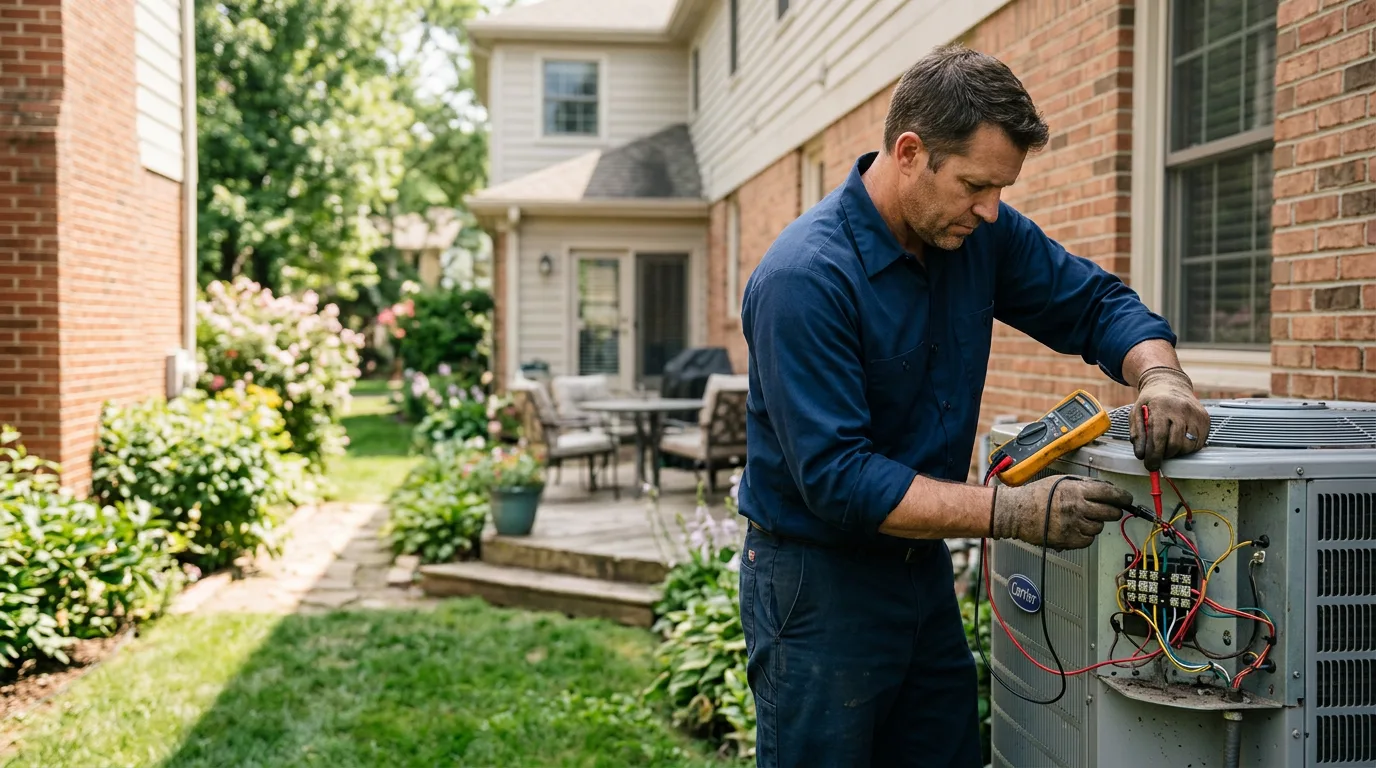 HVAC technician working near Lindside, WV